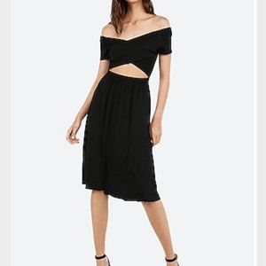 Express Off the Shoulder Midi Dress